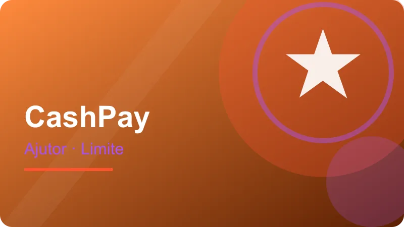 CashPay – Suport și limite Suport și limite – ilustrație pentru secțiunea CashPay